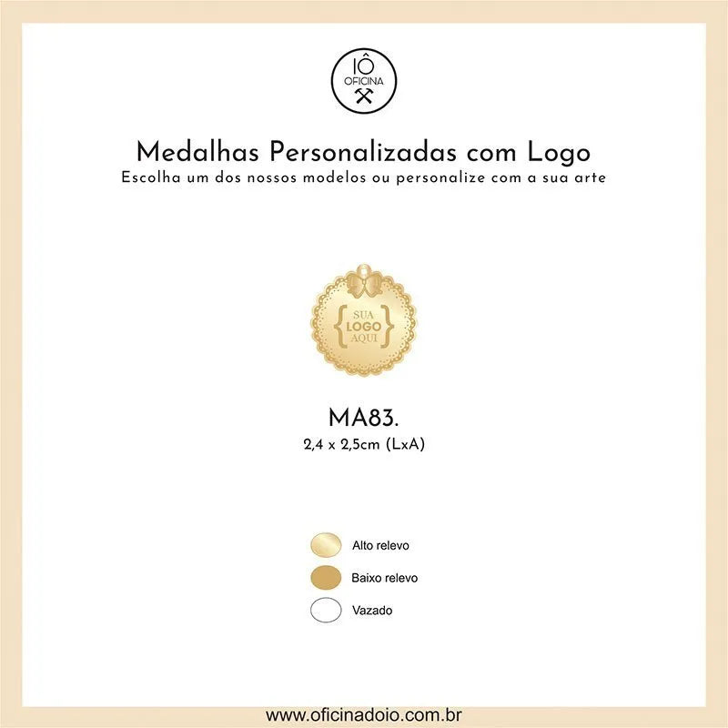 medalha para aromatizadores MA83