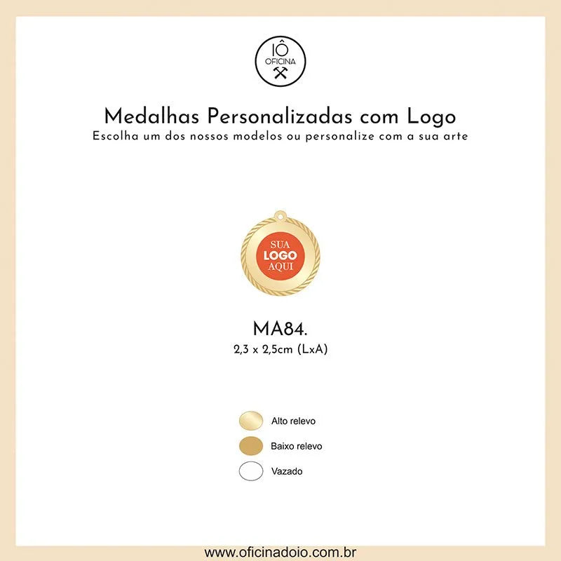 medalha para aromatizadores MA84