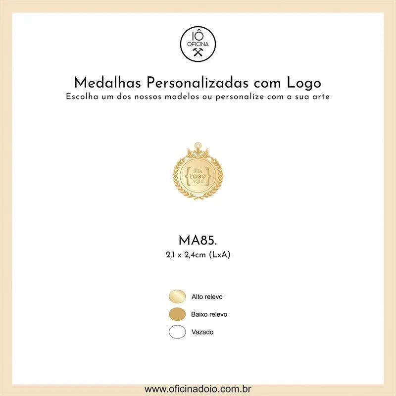 medalha para aromatizadores MA85