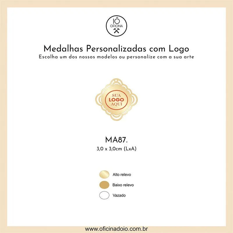 medalha para aromatizadores MA87
