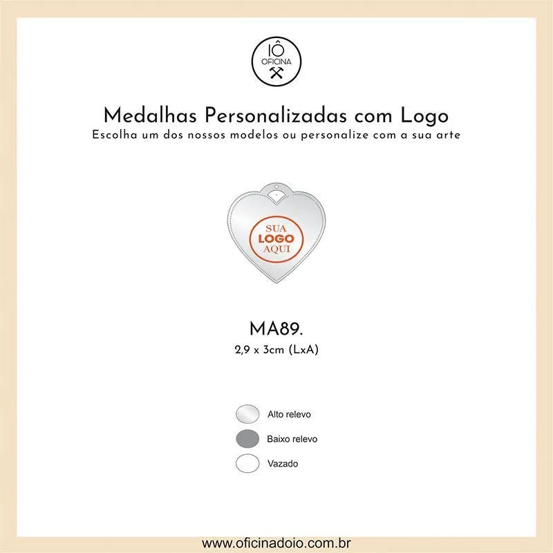 medalha para aromatizadores MA89