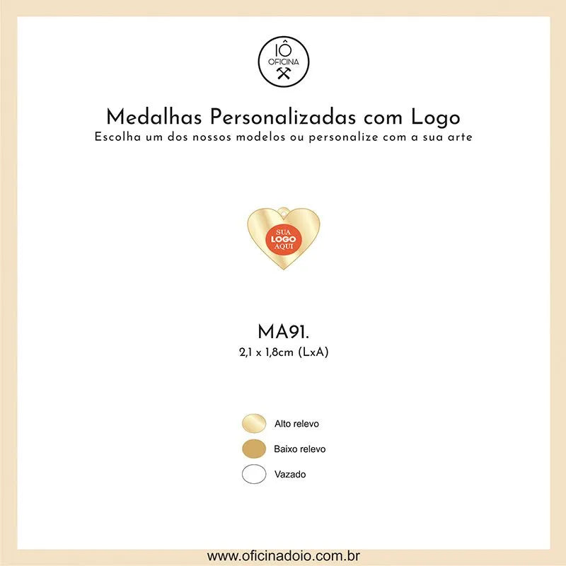 medalha para aromatizadores MA91
