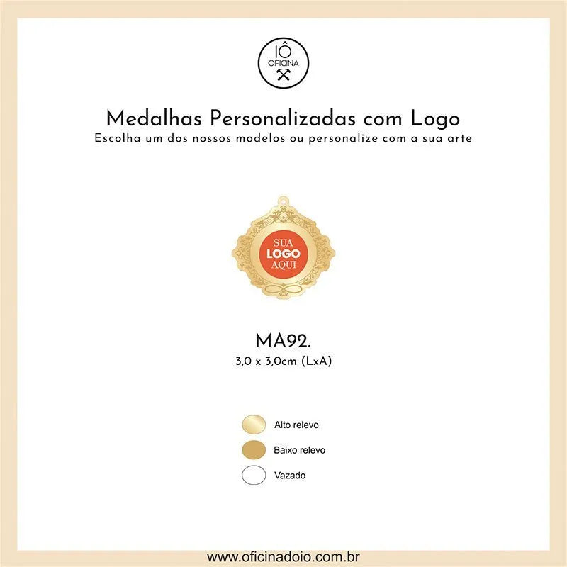 medalha para aromatizadores MA92