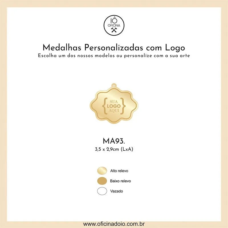 medalha para aromatizadores MA93