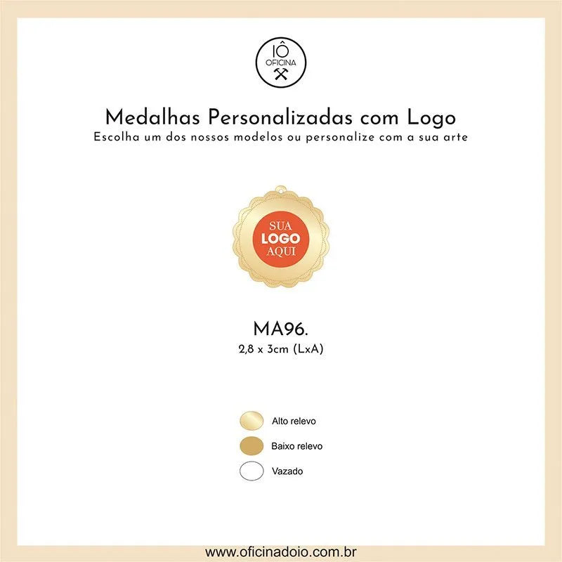 medalha para aromatizadores MA96