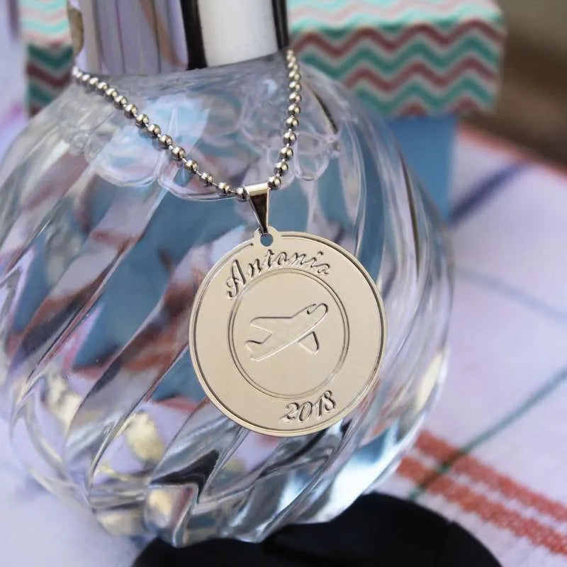 medalha personalizada com nome para aromatizadores de lembrancinha
