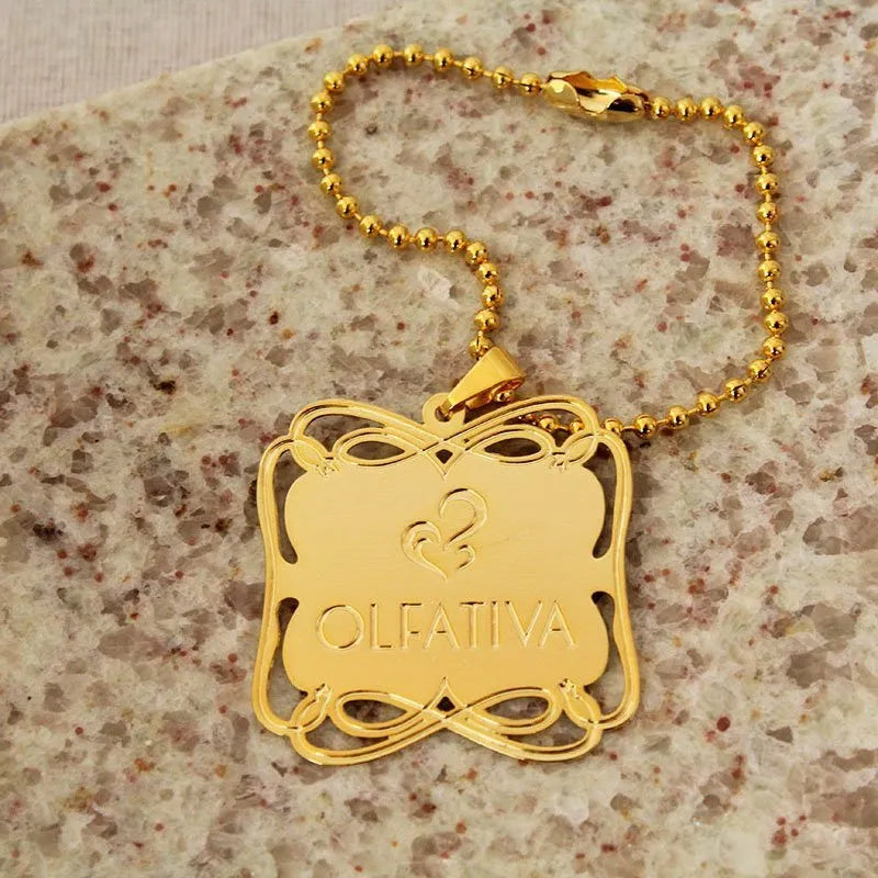 medalha personalizada olfativa