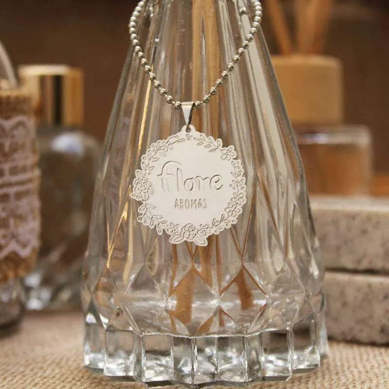 medalha personalizada para aromas prateada