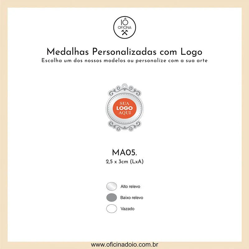 medalhas para aromatizadores MA05