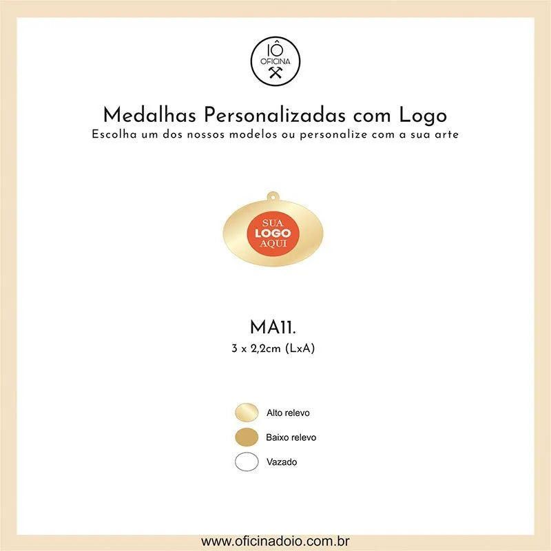 medalhas para aromatizadores MA11