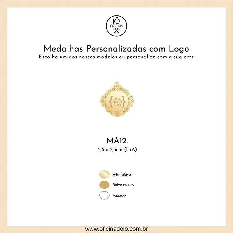 medalhas para aromatizadores MA12