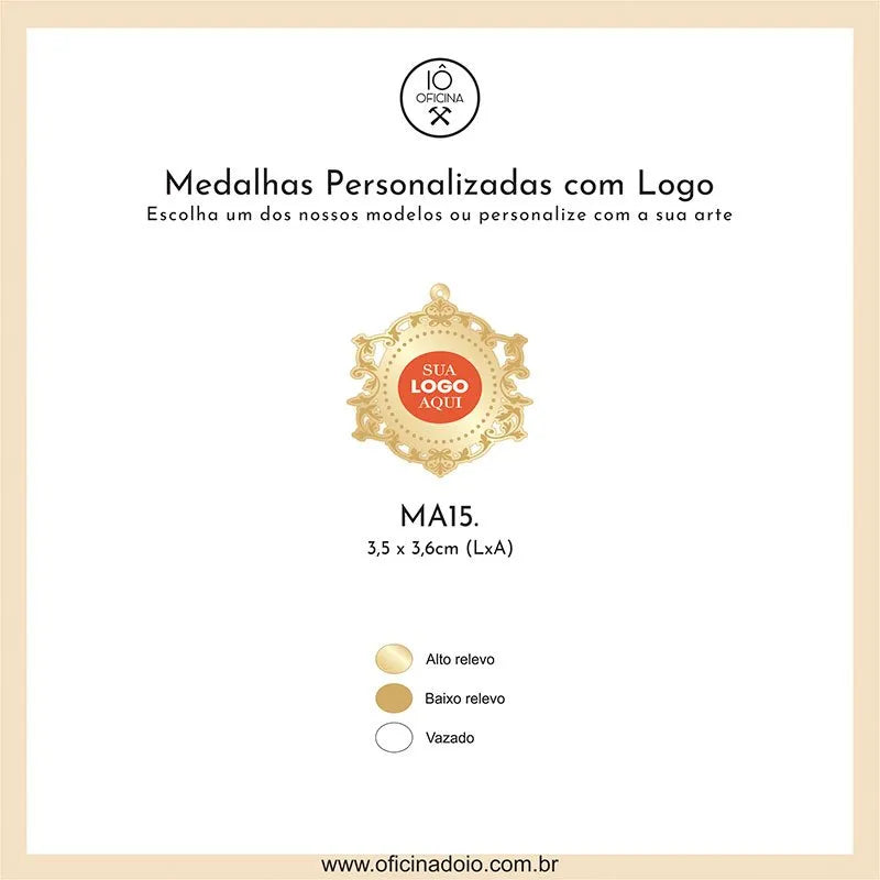 medalhas para aromatizadores MA15