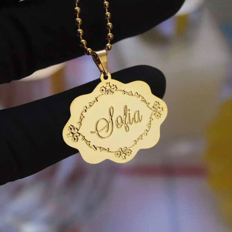 Medalhinha com Nome para Lembranças de Chá de Bebê