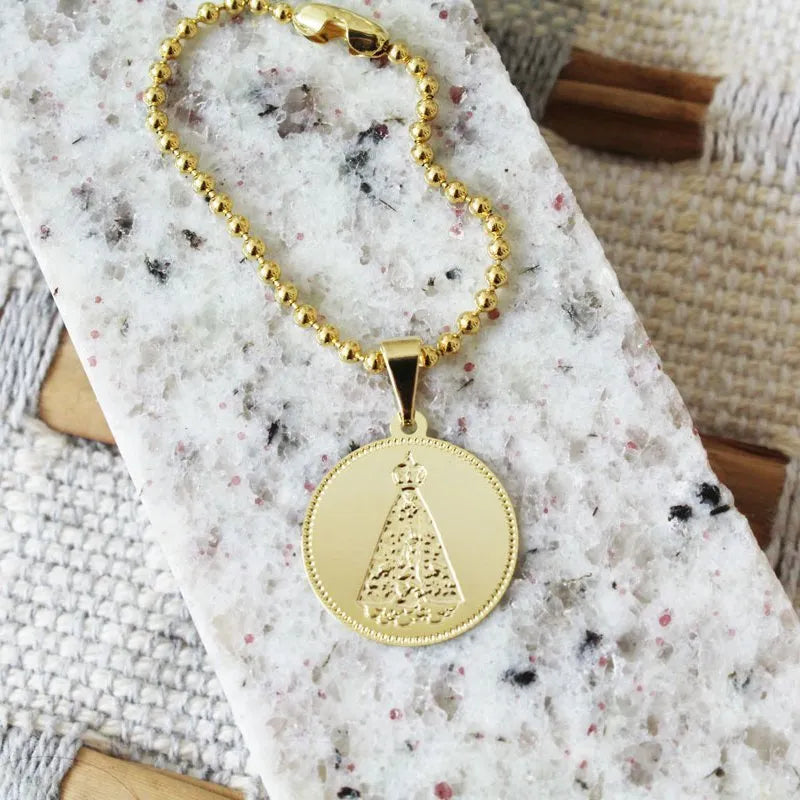 Medalhinha Nossa Senhora Dourada