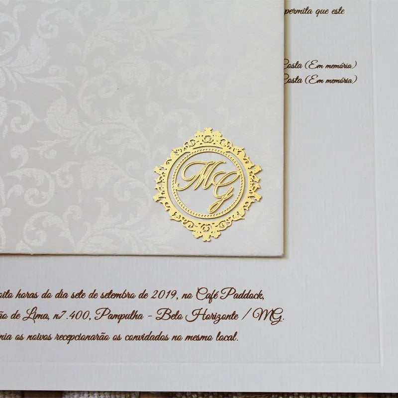 Monograma do Casal para Convites Personalizados