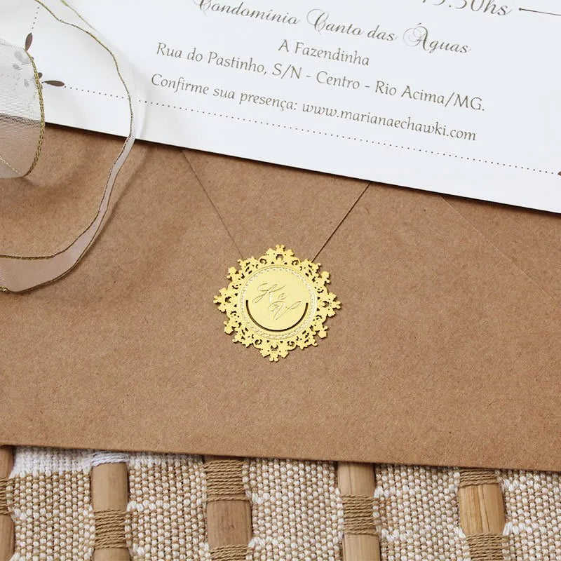 Lacres de Metal para Convites Personalizados