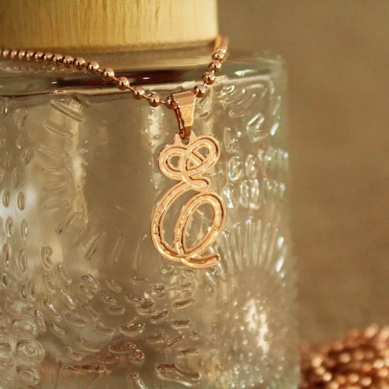 pingente personalizado com letras