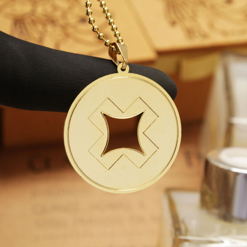 pingente de metal com logo para personalizados dourado