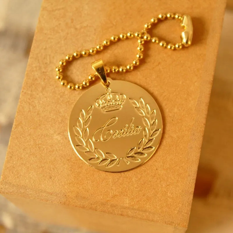 medalha para batizado personalizada