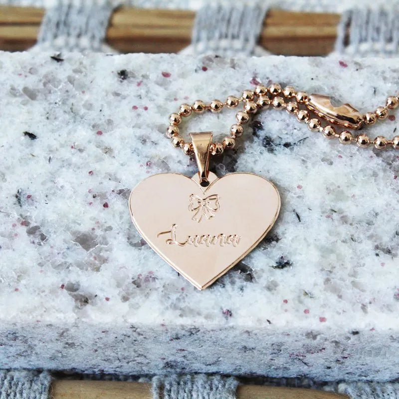 Pingente Personalizado de Coração