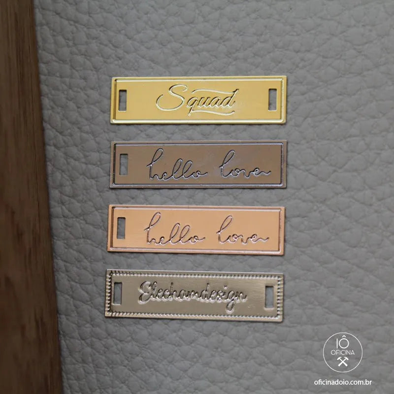plaquinha metal personalizada 3cm 1