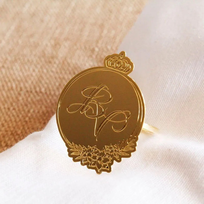 porta guardanapo dourado