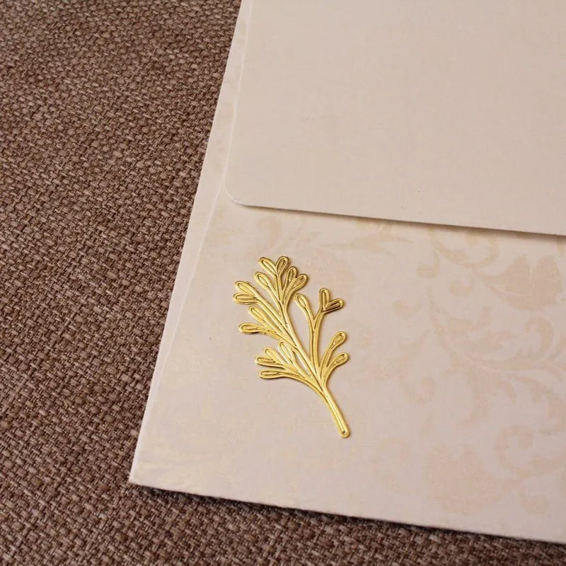 selo para convite dourado