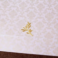 selo para convite em formato de flor