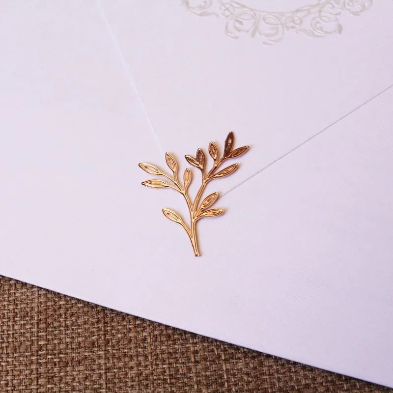 selo para convite em formato de flor rose