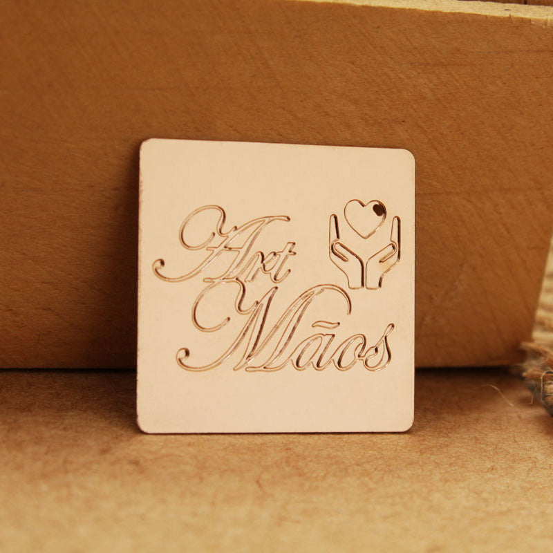 tag de metal para personalizados rose
