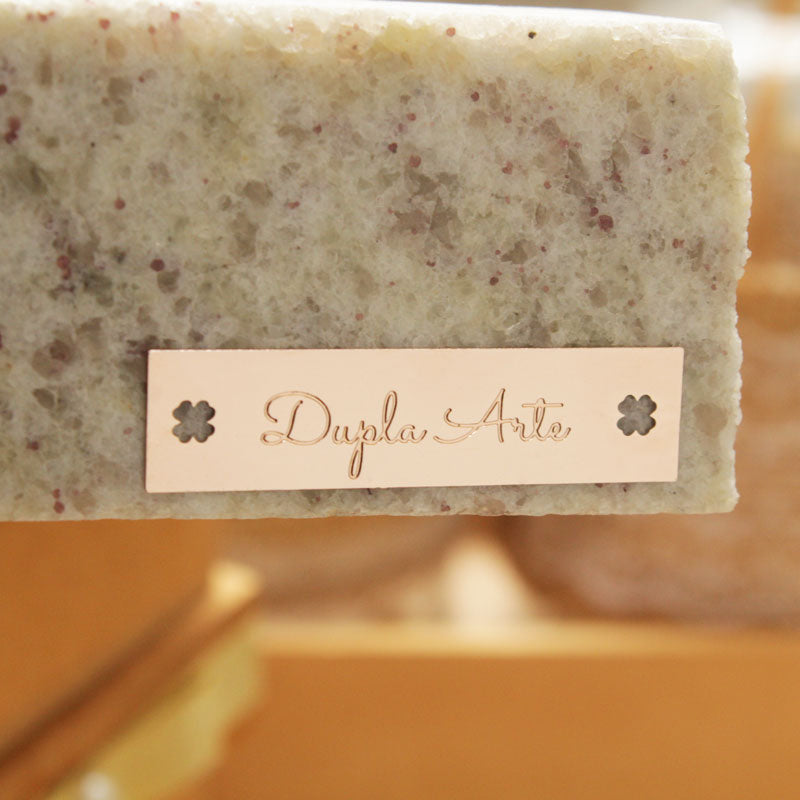 tag para embalagens personalizadas rose gold