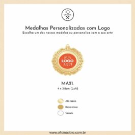 medalha para aromatizadores MA21