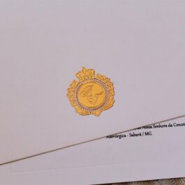 brasão real para convites de casamento LC57